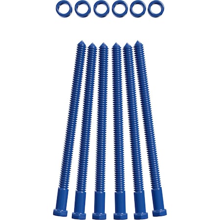 Ekena Millwork Premium 1/2" Barn Door Flat Track Extension Hardware for 1 3/8" Door, Blue Ribbon GB60013EBR